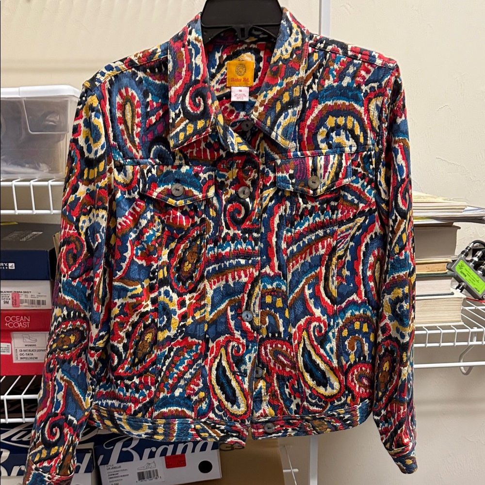 Ruby Rd. Multicolor Paisley Jacket